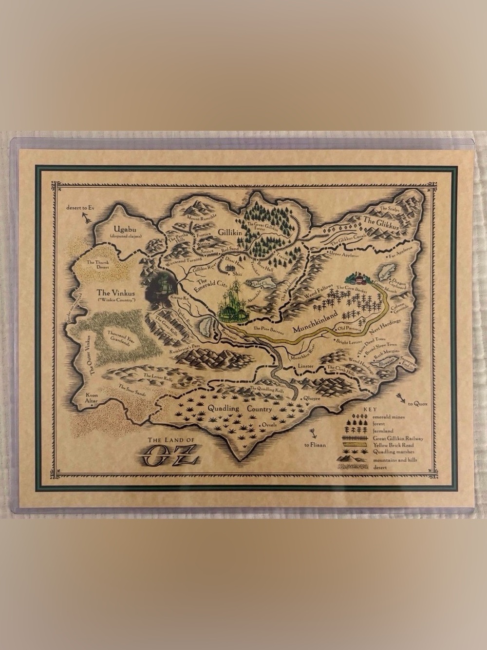 Wicked: Map of Oz Art Print